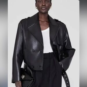Anine Bing Greer Leather Jacket Medium